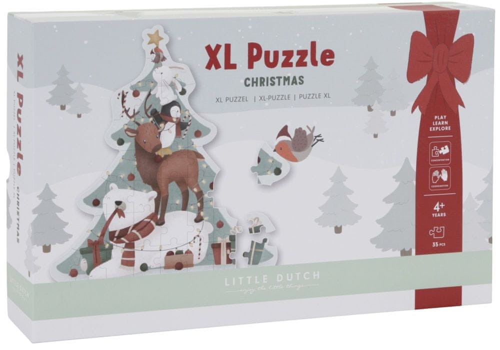 Little Dutch Puzzle vianočné XL